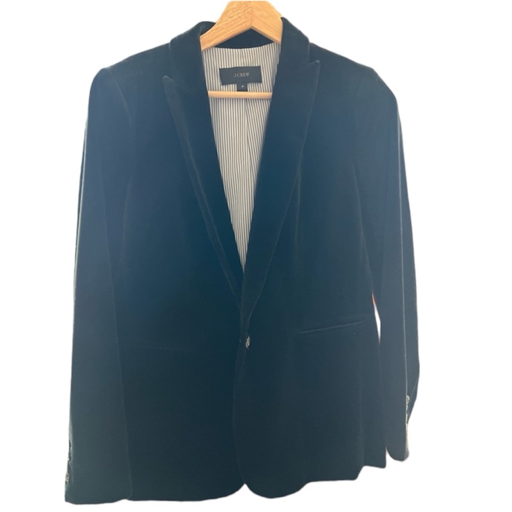 J. Crew Black Velvet Blazer